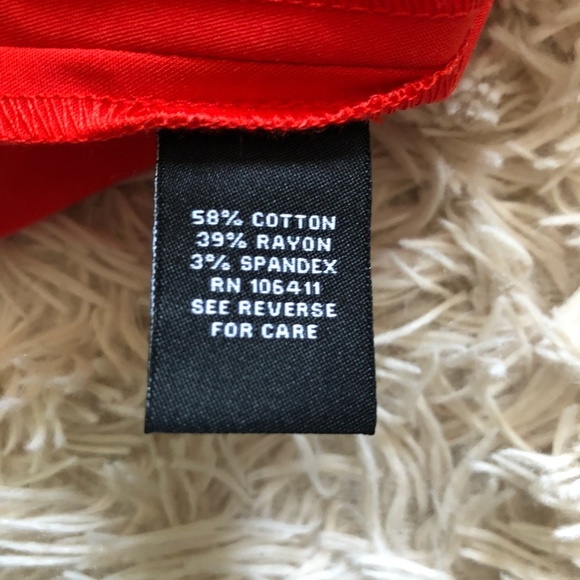 Premise A-line Cotton Blend Skirt With Pockets- Size 16 in Red - Picture 8 of 8